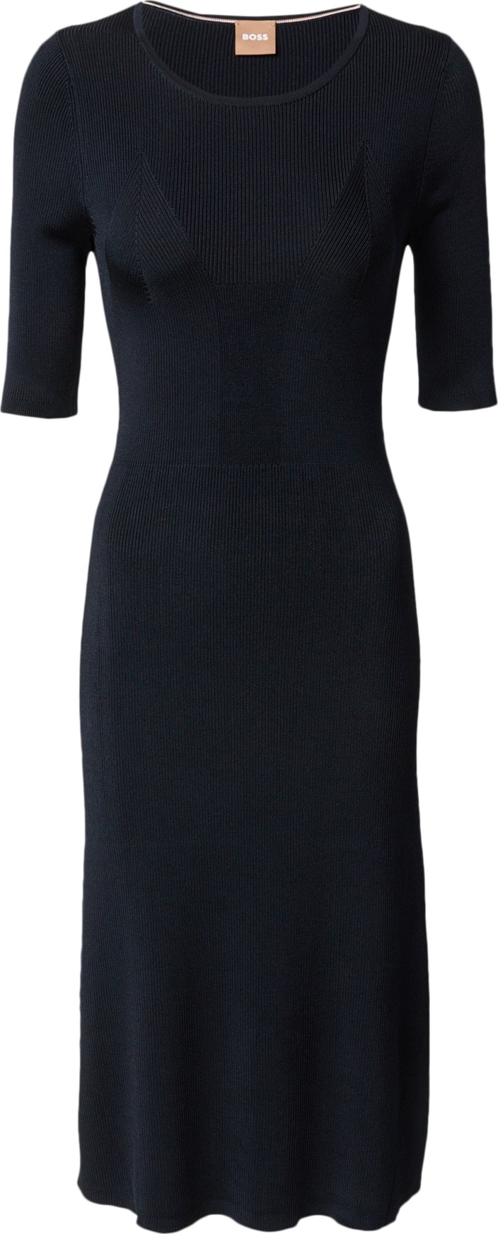 Úpletové šaty 'Frussi' BOSS Black námořnická modř
