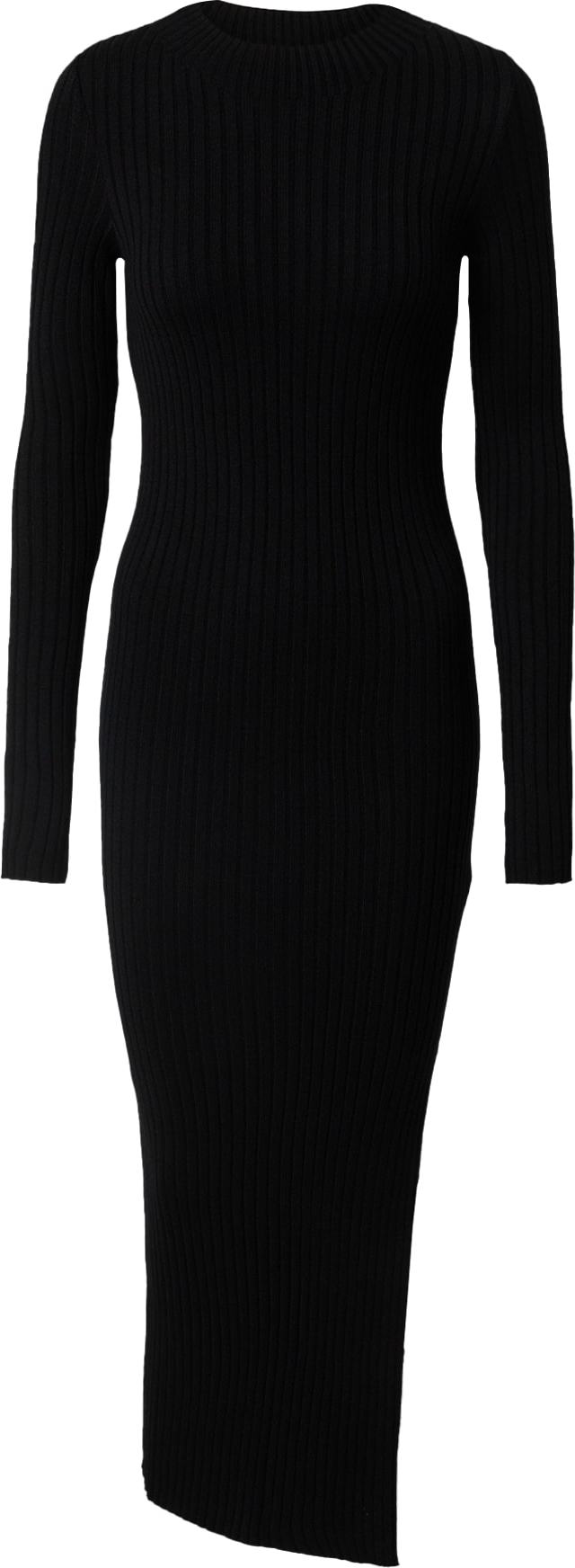 Úpletové šaty 'Ivana' SHYX černá