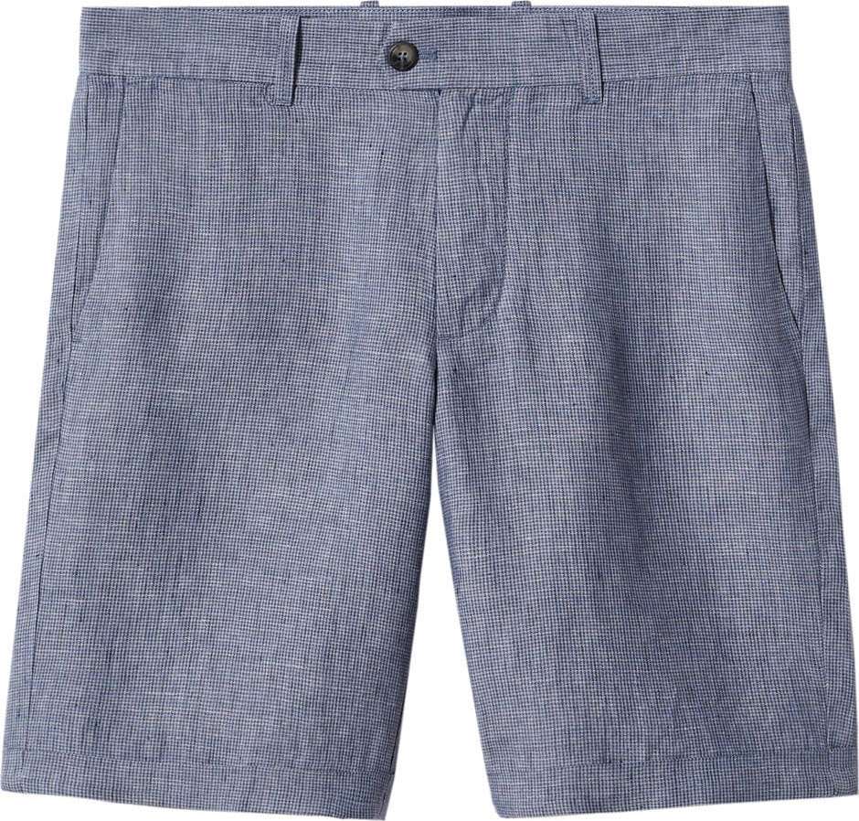 Chino kalhoty 'LISBOA' mango man námořnická modř / offwhite
