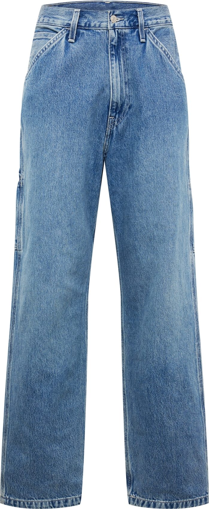 Džíny '568 STAY LOOSE CARPENTER LIGHT INDIGO - FLAT FINISH' Levis modrá džínovina