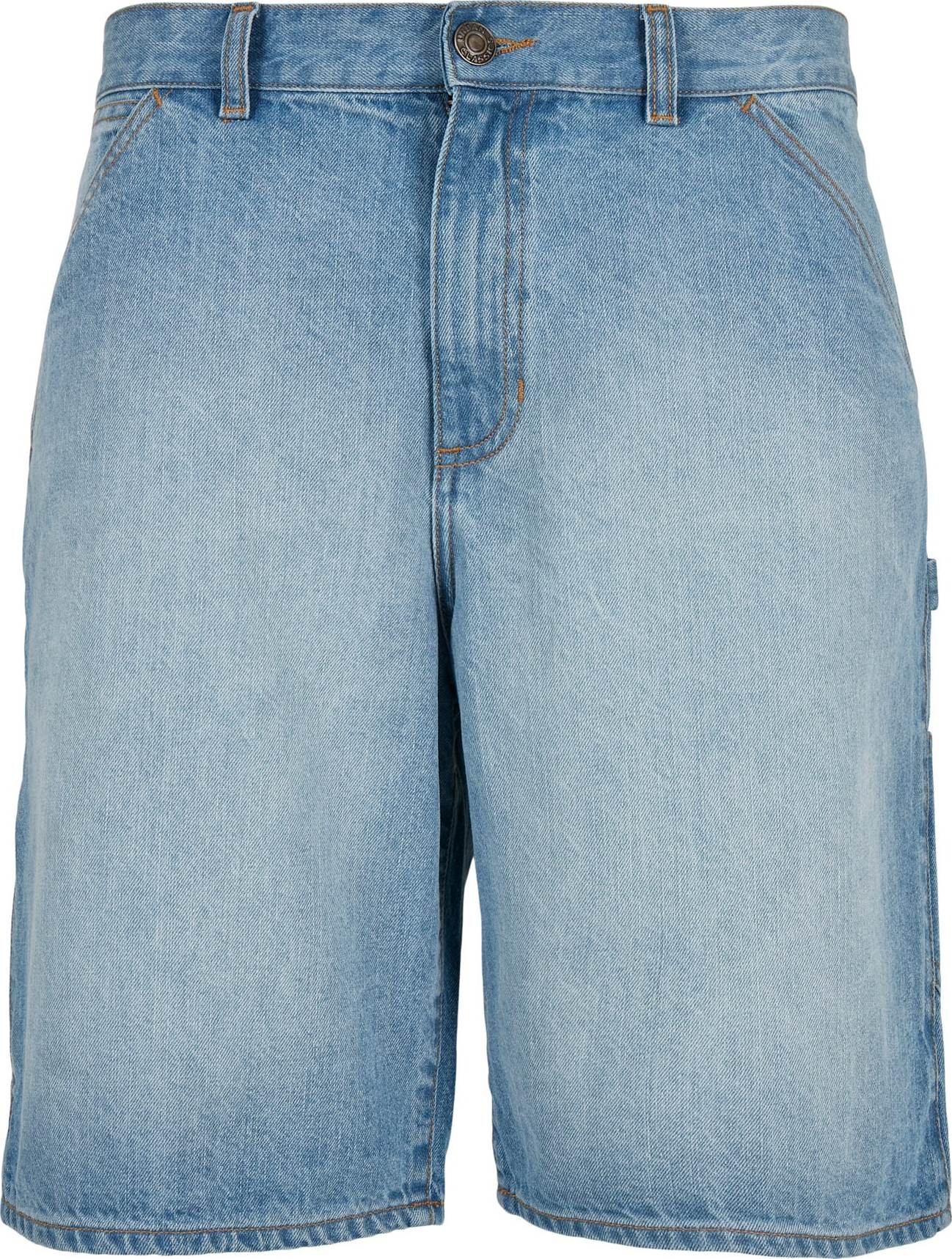Džíny s kapsami Urban Classics modrá džínovina