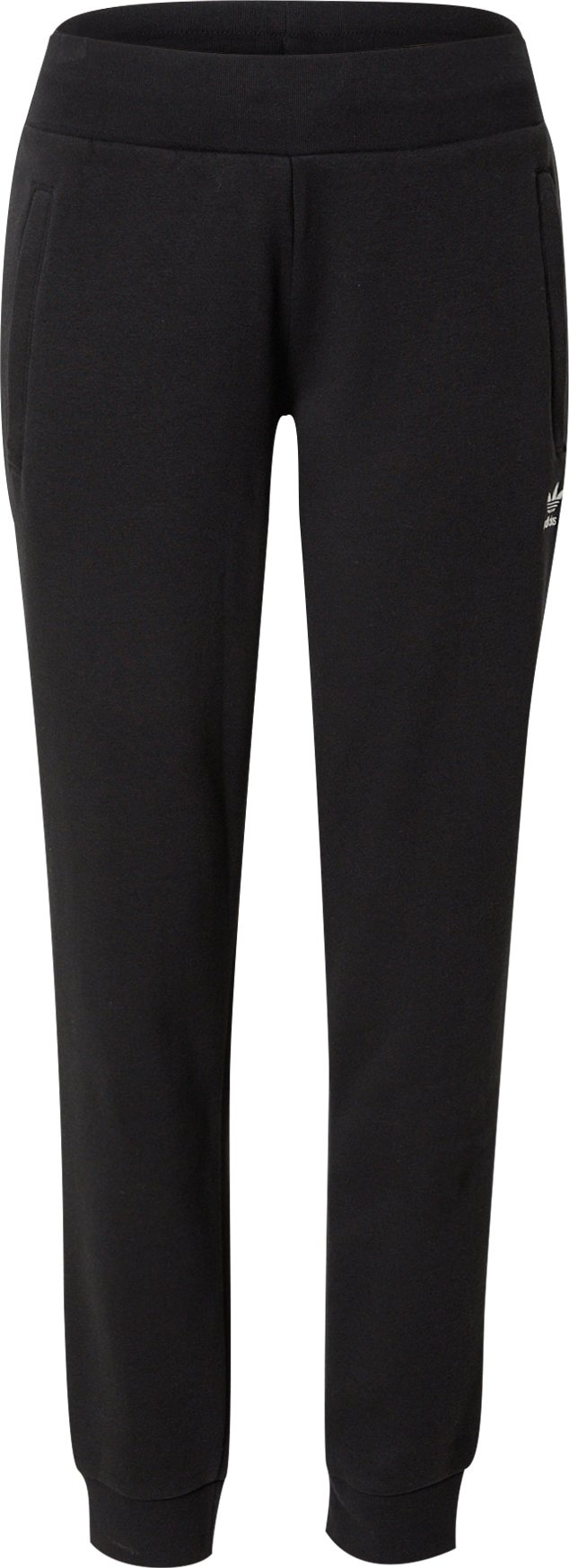Kalhoty 'Adicolor Essentials Fleece ' adidas Originals černá / bílá