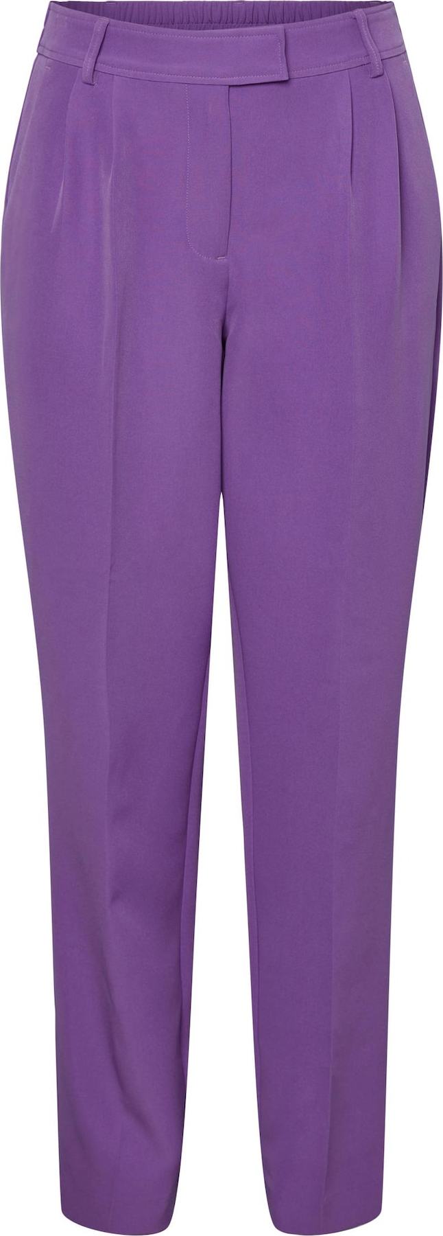 Kalhoty se sklady v pase 'AZA' Y.A.S fialová