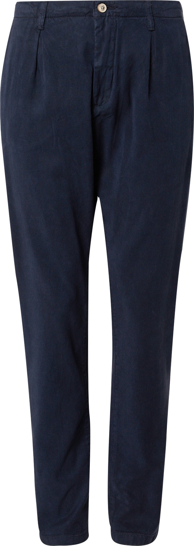 Kalhoty se sklady v pase 'Ville' INDICODE JEANS námořnická modř