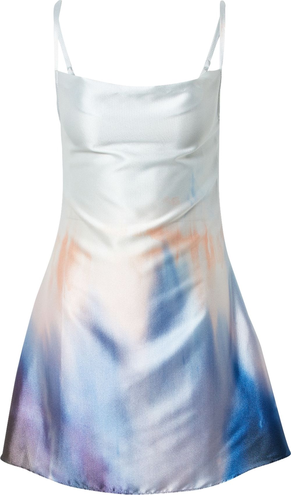 Koktejlové šaty Nasty Gal modrá / azurová / tmavě fialová / oranžová