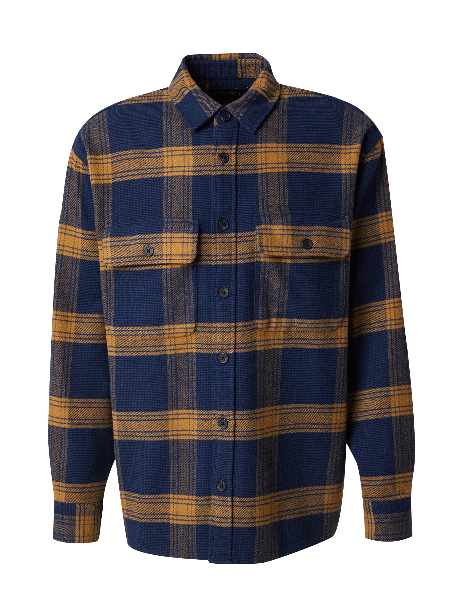 Košile Abercrombie & Fitch velbloudí / modrá