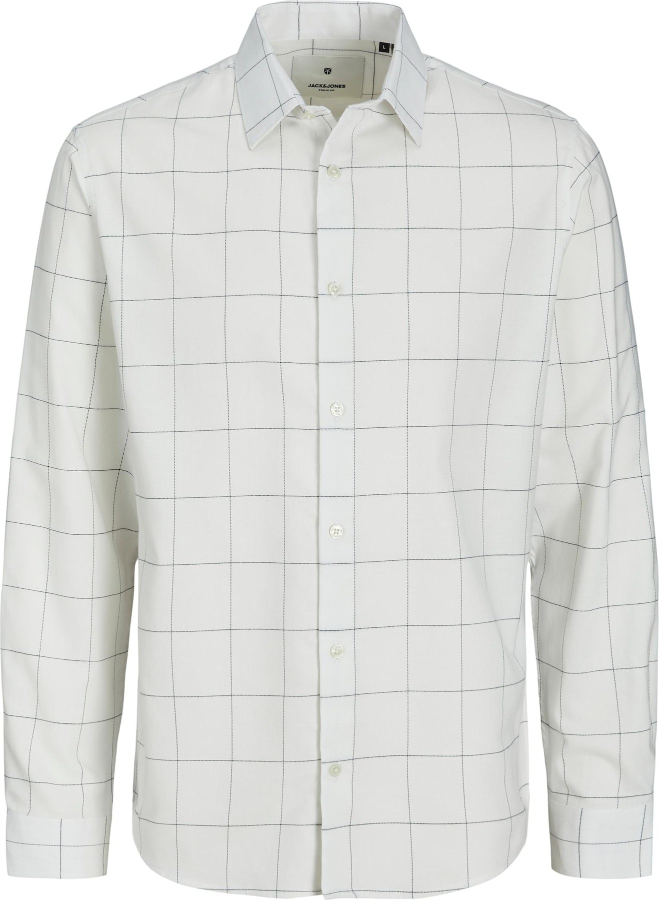 Košile 'ARTHUR' jack & jones krémová / černá