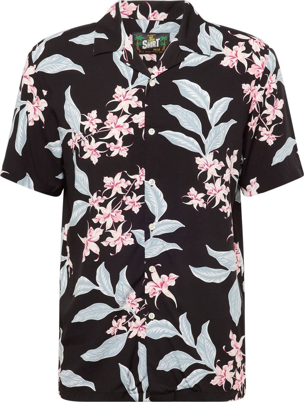 Košile 'TRINIDAD' Key Largo kouřově modrá / růžová / černá / bílá