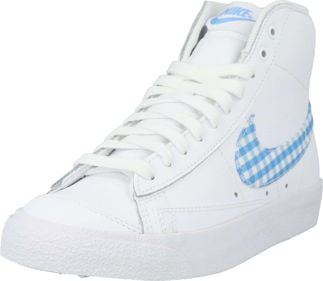 Kotníkové tenisky 'BLAZER MID 86' Nike Sportswear světlemodrá / bílá