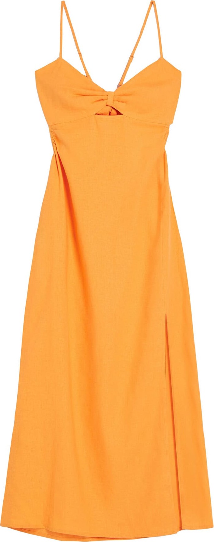 Letní šaty Bershka jasně oranžová