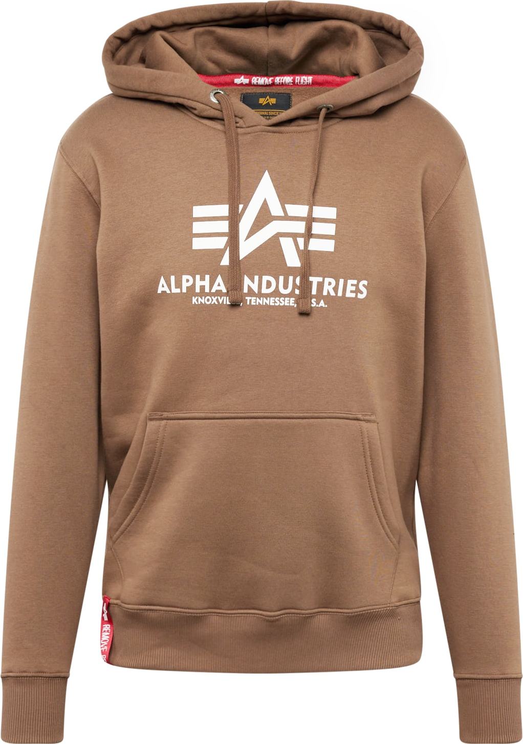 Mikina alpha industries šedobéžová