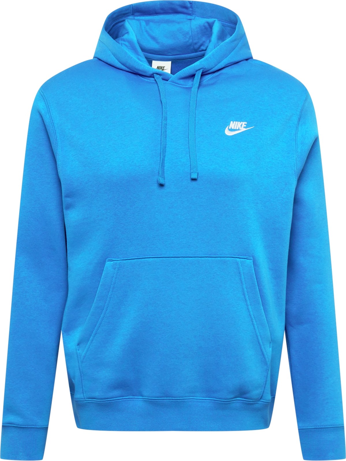 Mikina 'Club Fleece' Nike Sportswear nebeská modř / bílá