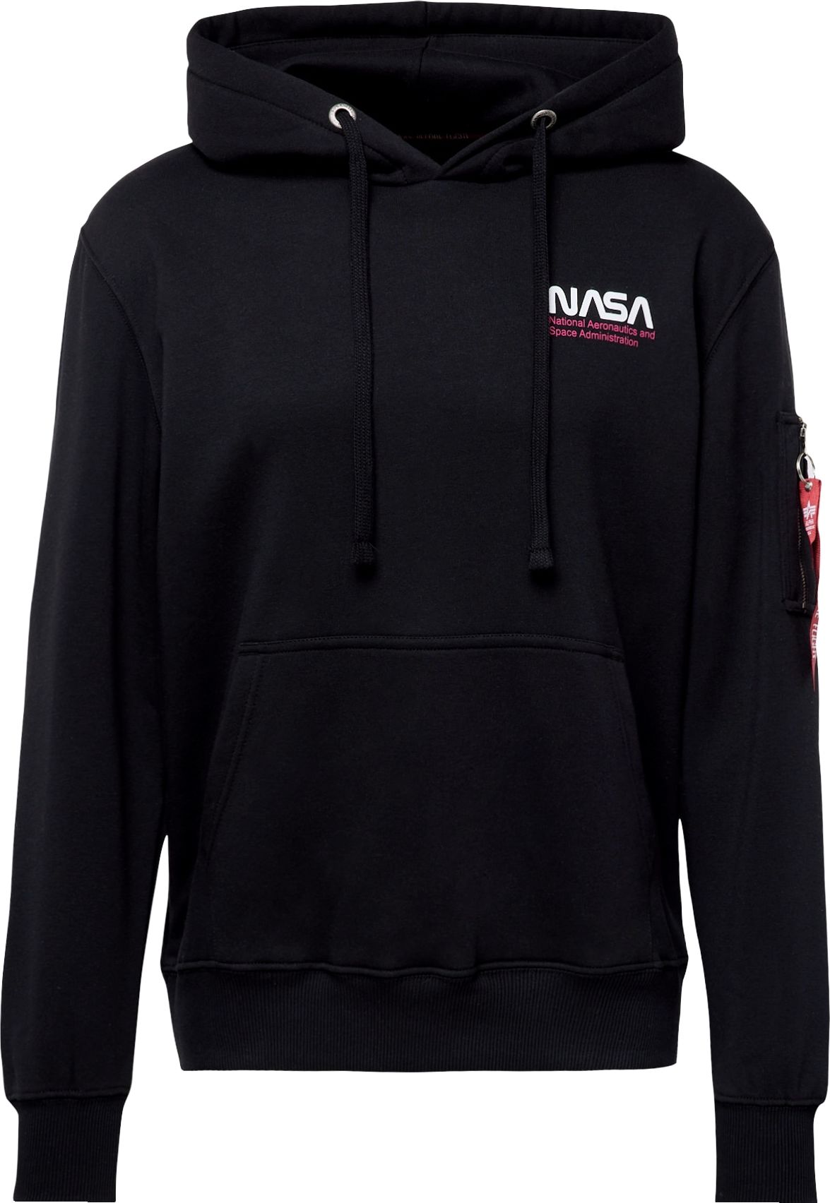Mikina alpha industries šedá / pink / černá / bílá