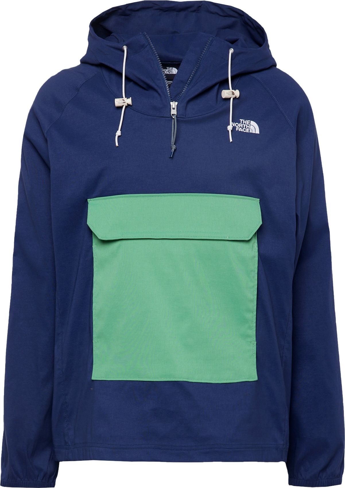 Outdoorová bunda The North Face námořnická modř / světle zelená / bílá