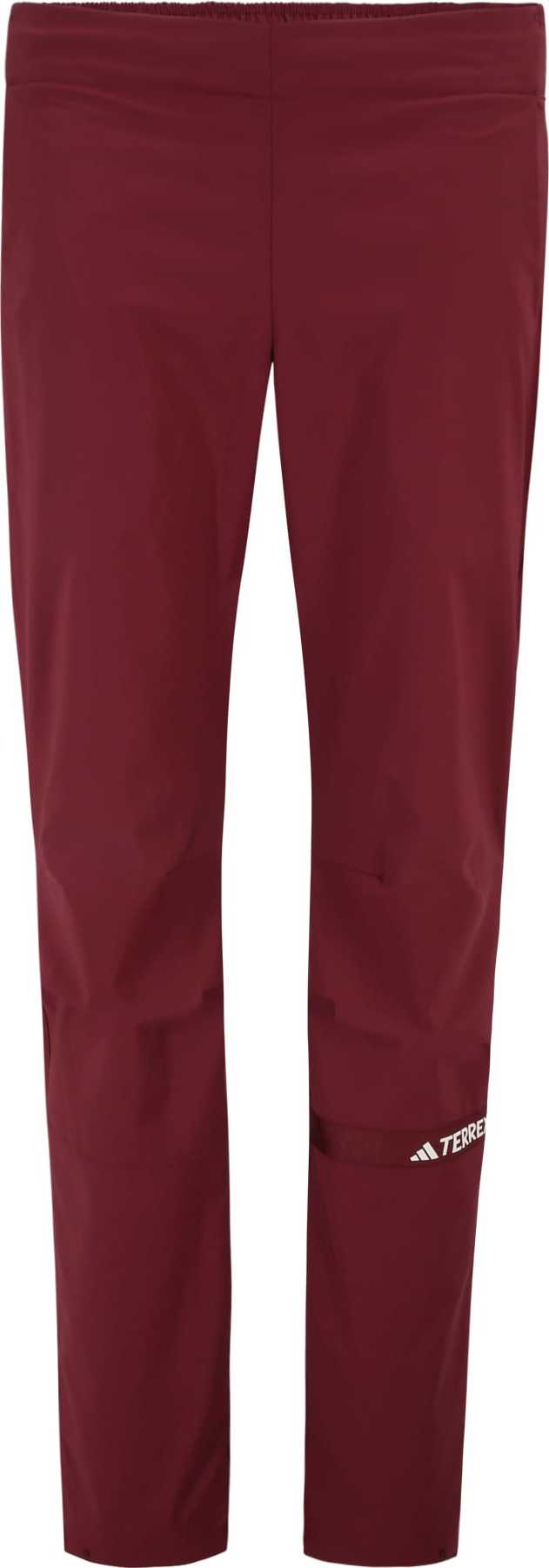Outdoorové kalhoty 'Multi ' adidas Terrex tmavě červená / bílá