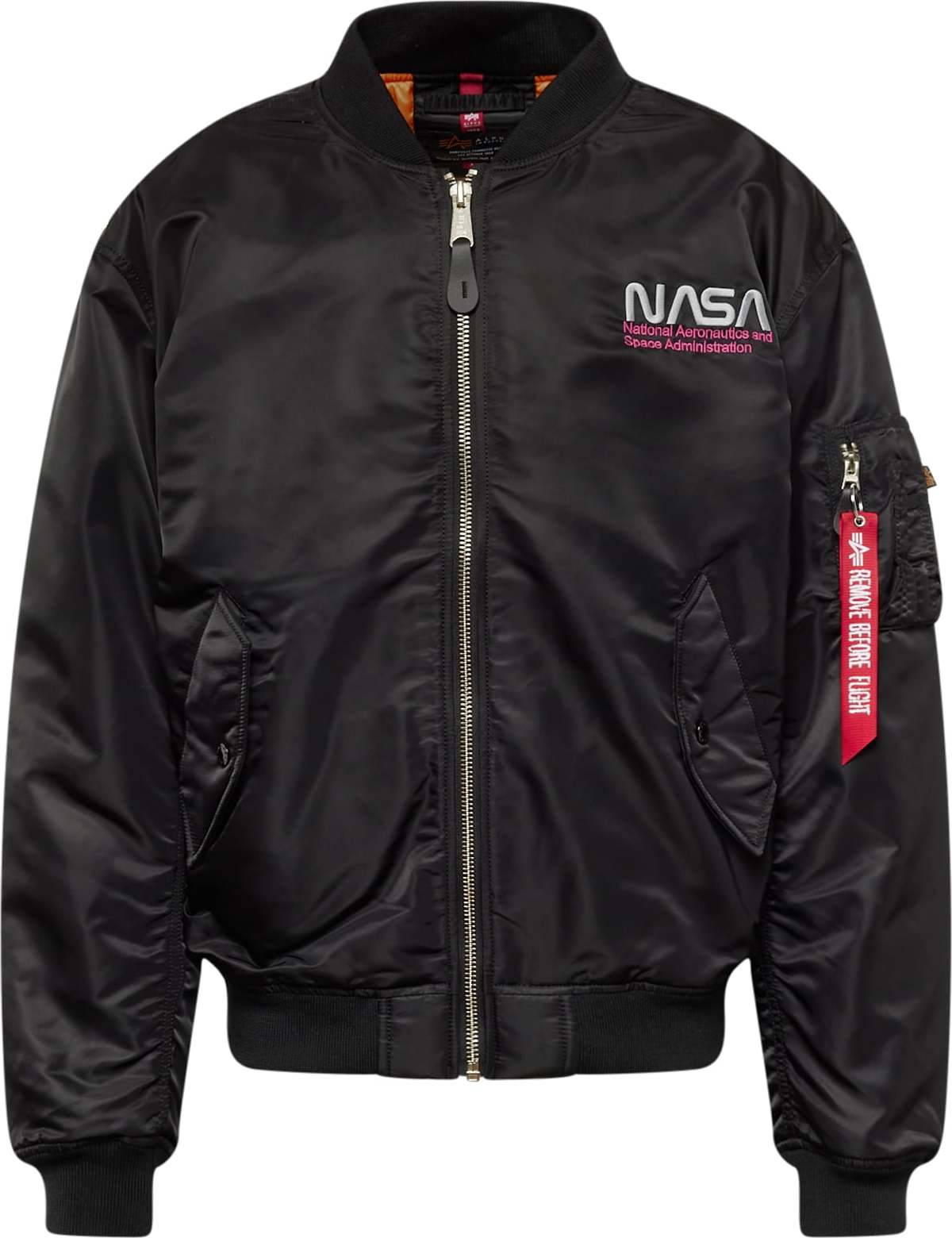 Přechodná bunda 'NASA Skylab' alpha industries zlatě žlutá / pink / černá / bílá