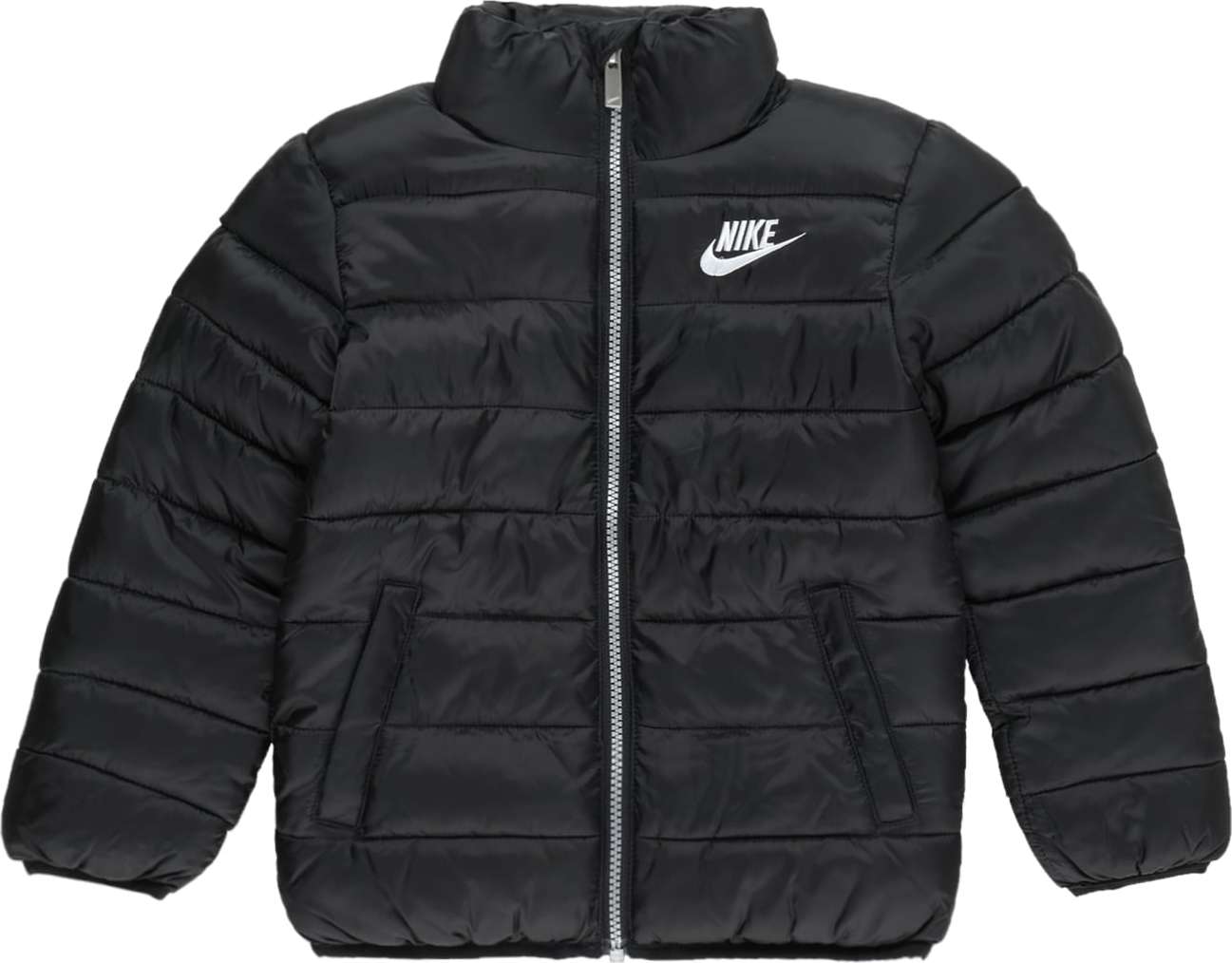 Přechodná bunda Nike Sportswear černá / bílá