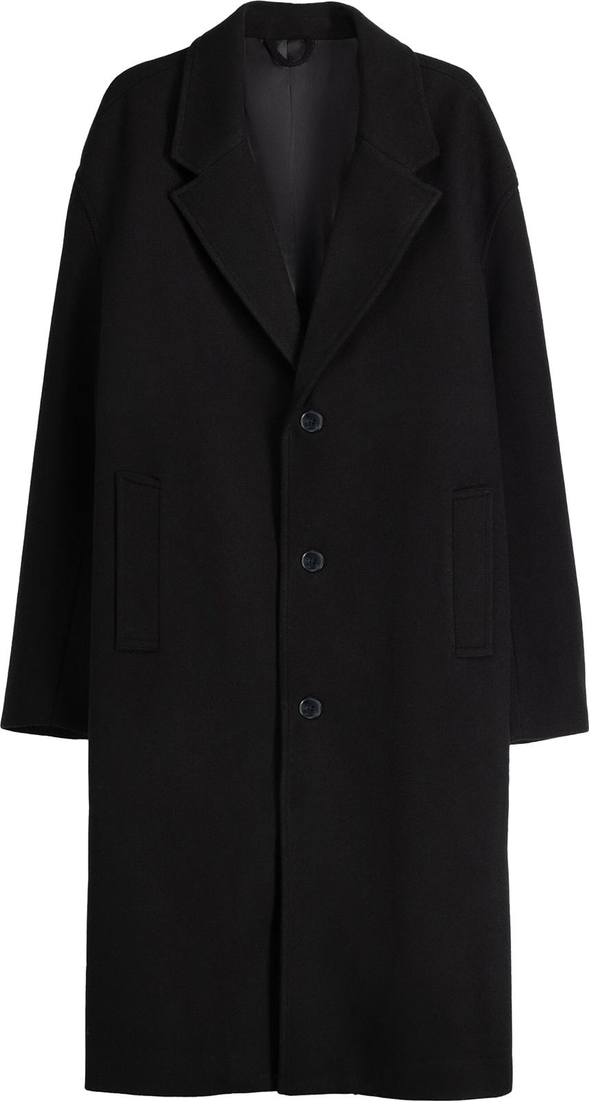 Přechodný kabát Bershka černá