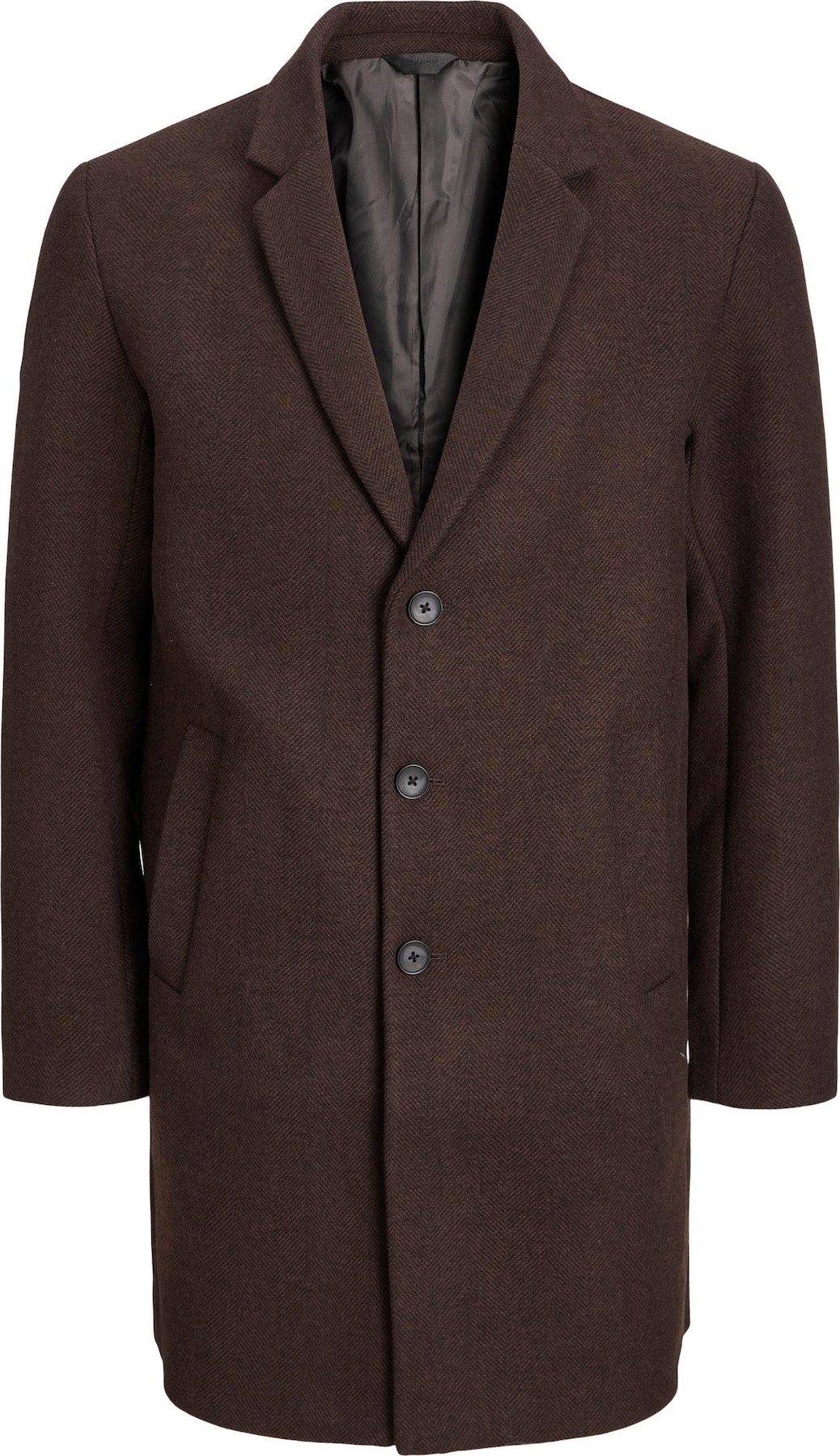 Přechodný kabát 'Morrison' jack & jones čokoládová / černá