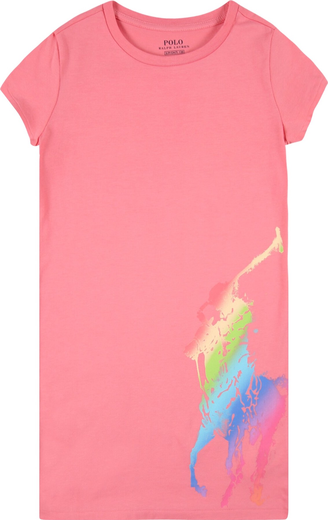 Šaty Polo Ralph Lauren mix barev / starorůžová
