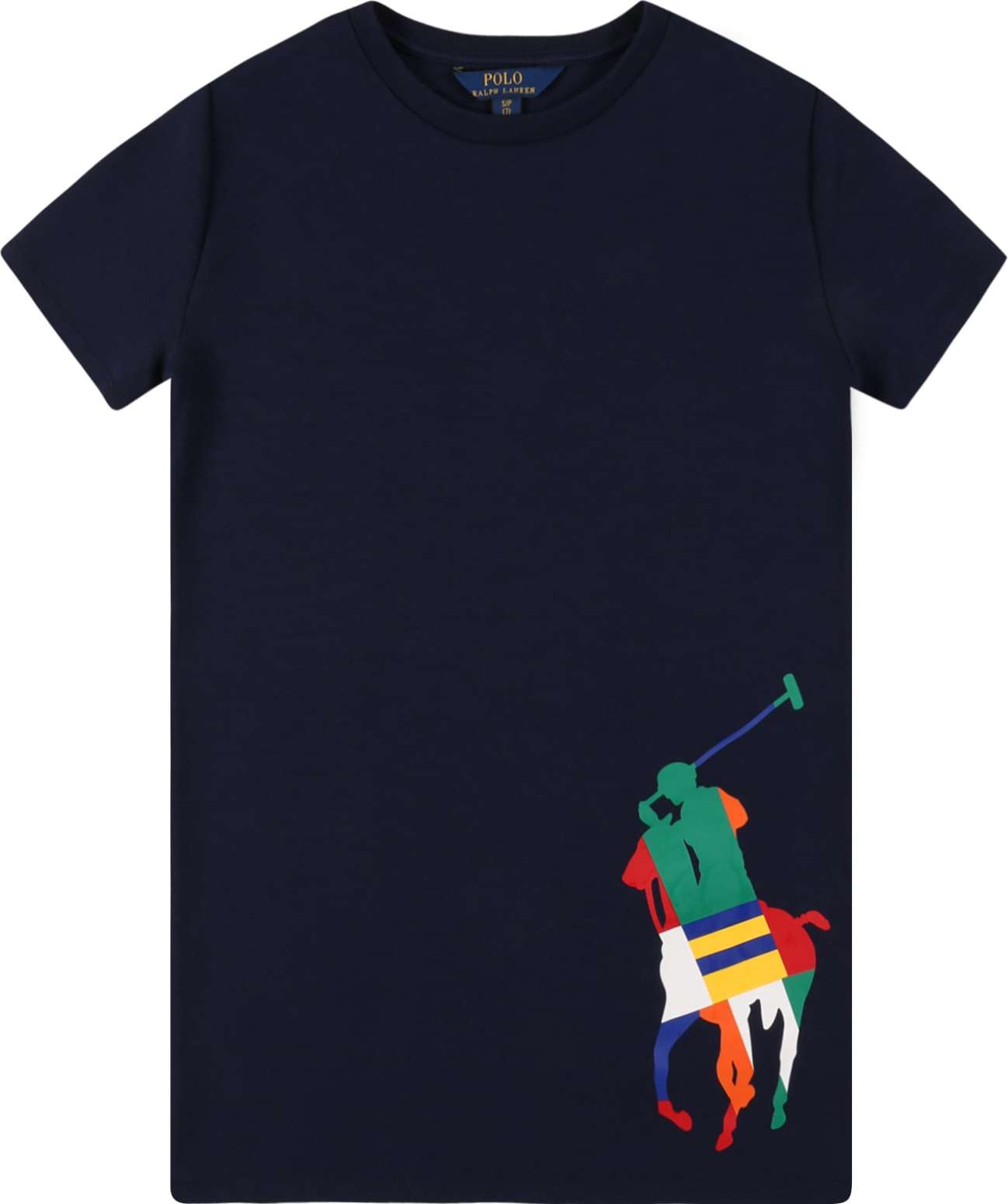 Šaty Polo Ralph Lauren námořnická modř / žlutá / zelená / červená / bílá