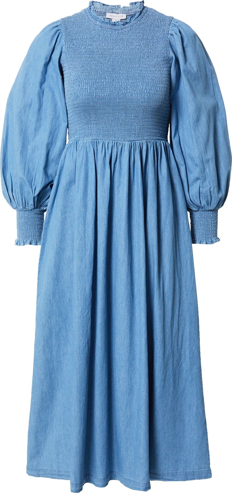 Šaty Warehouse modrá džínovina