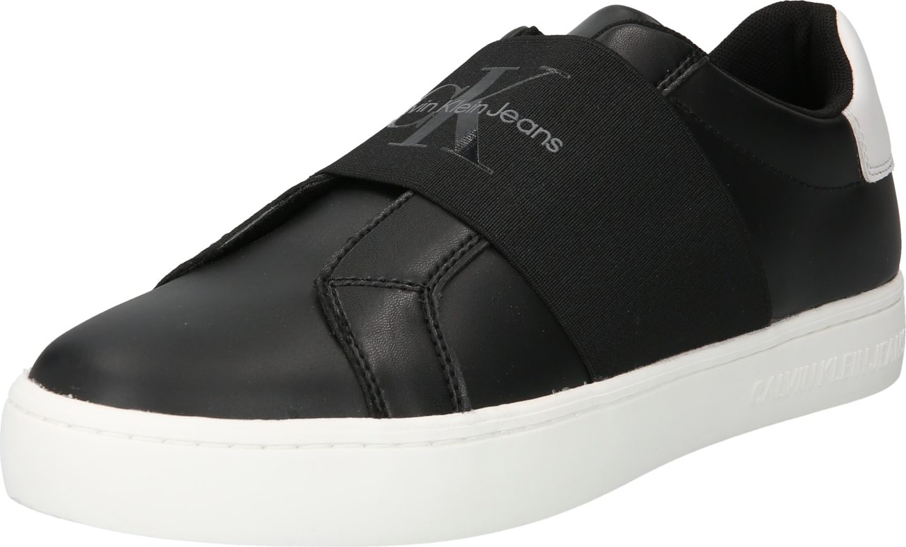 Slip on boty Calvin Klein Jeans tmavě šedá / černá / bílá