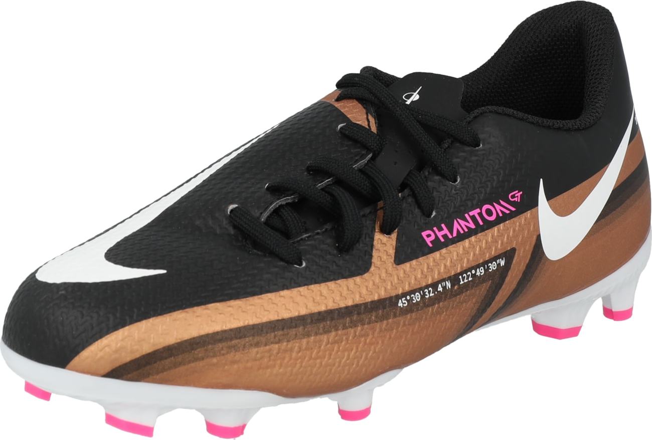 Sportovní boty 'Phantom' Nike hnědá / pink / černá / bílá