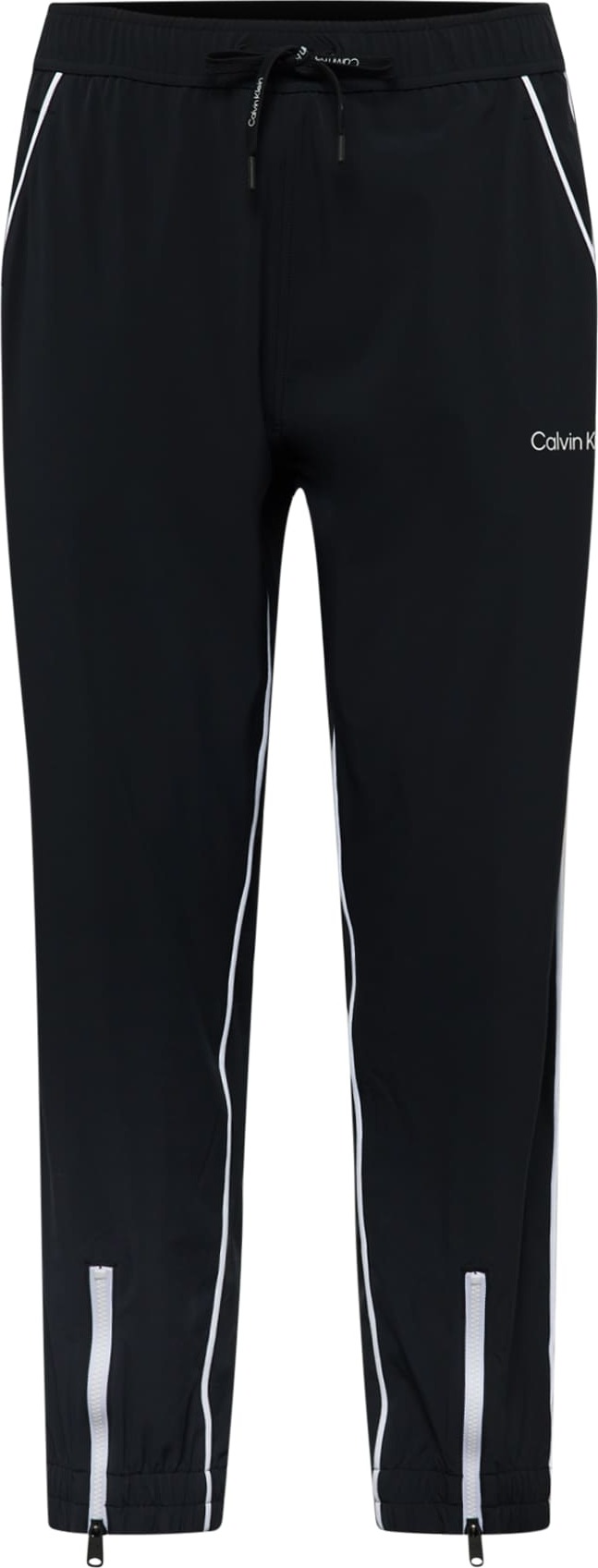 Sportovní kalhoty Calvin Klein Sport černá / bílá