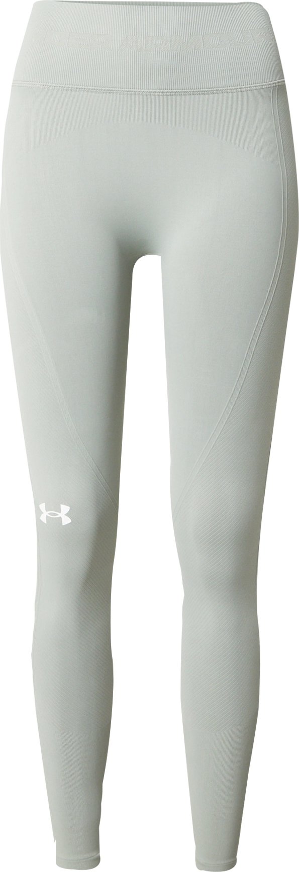 Sportovní kalhoty Under Armour pastelově zelená / bílá
