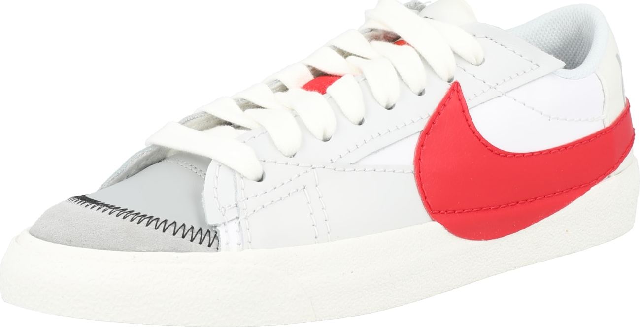 Tenisky 'Blazer Low '77 Jumbo' Nike Sportswear červená / bílá
