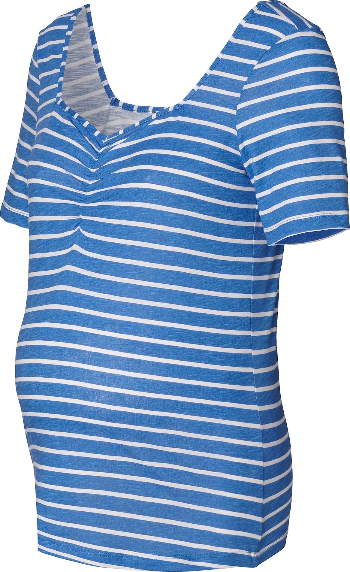 Tričko Esprit Maternity kouřově modrá / bílá