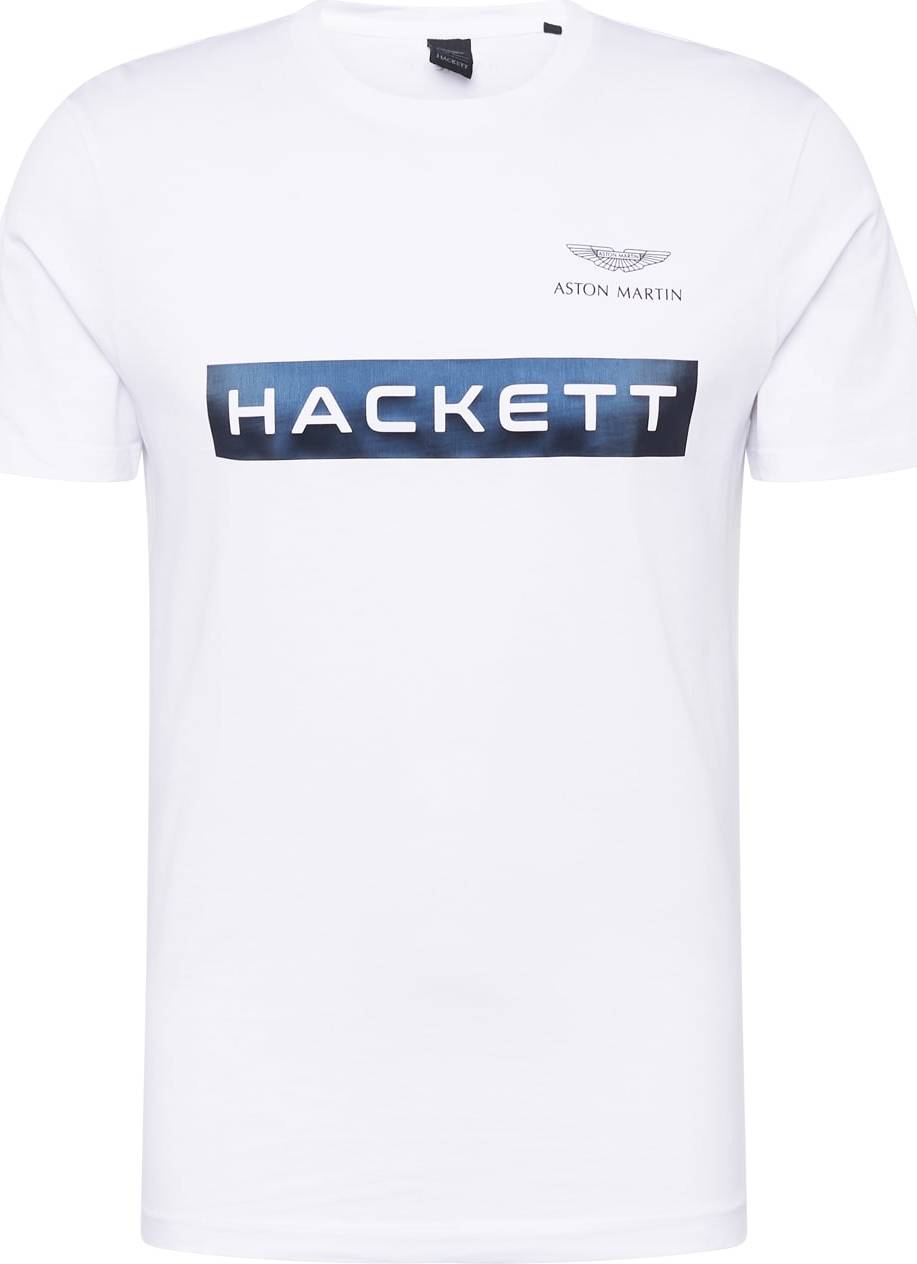 Tričko Hackett London tmavě modrá / bílá