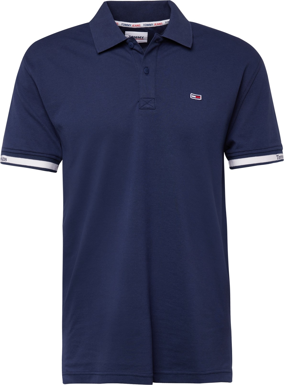 Tričko Tommy Jeans námořnická modř / bílá