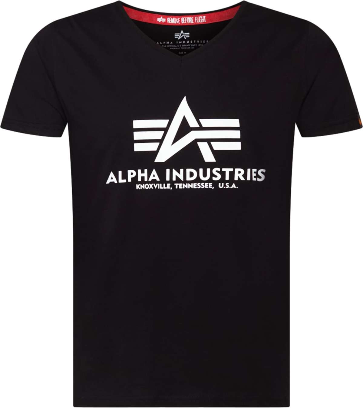 Tričko alpha industries černá / bílá