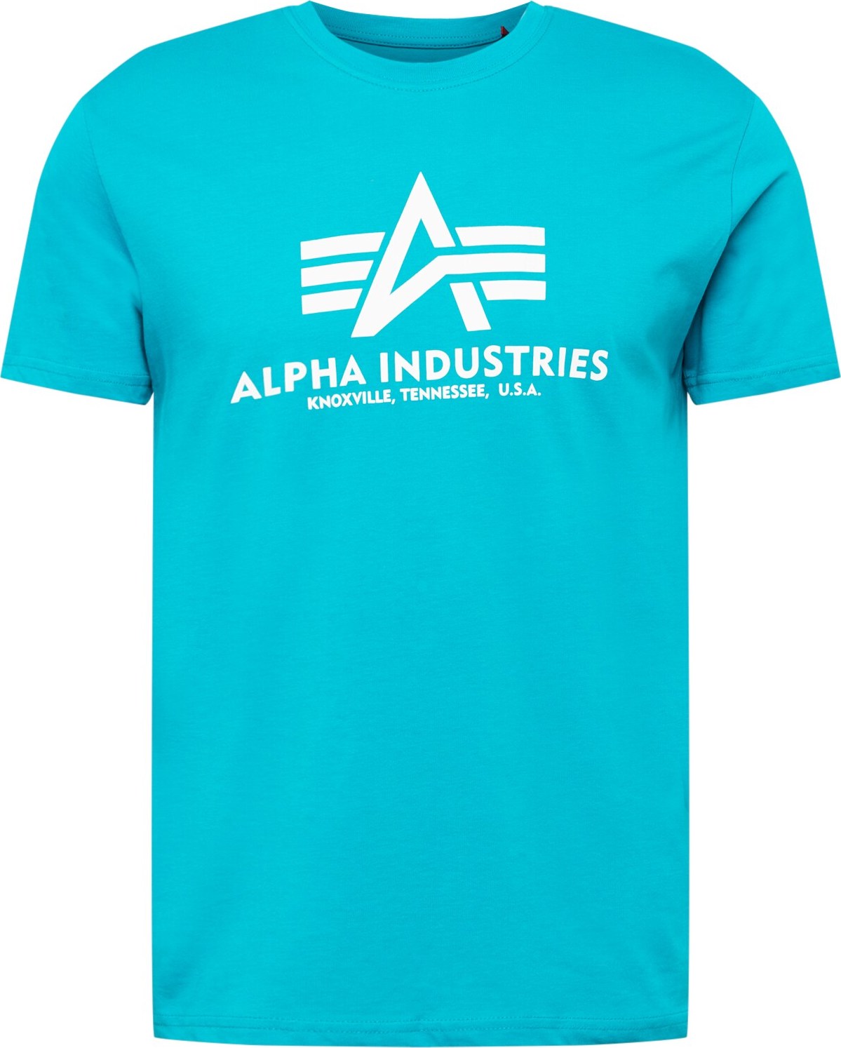 Tričko alpha industries tyrkysová / bílá
