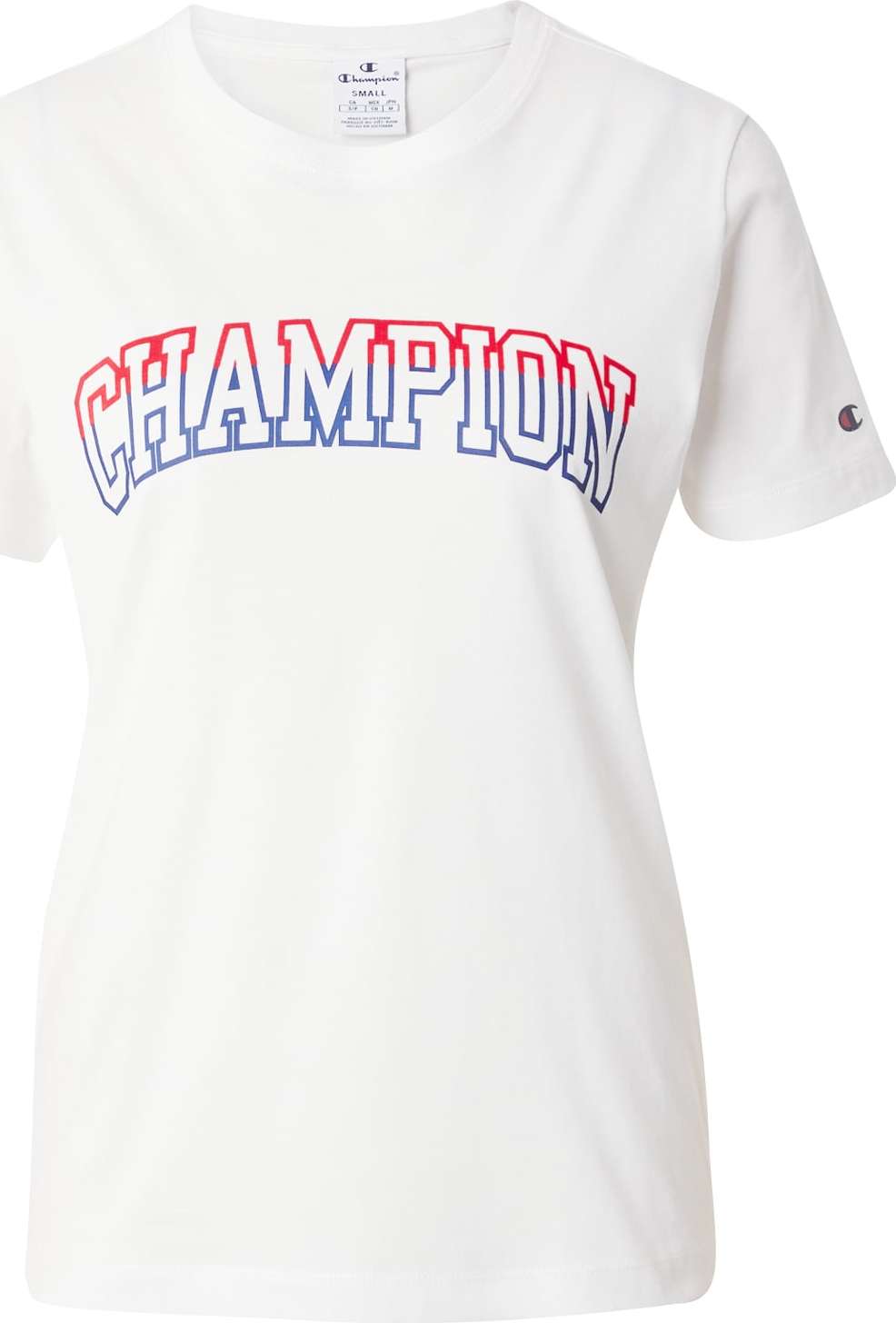 Tričko Champion Authentic Athletic Apparel modrá / svítivě červená / bílá