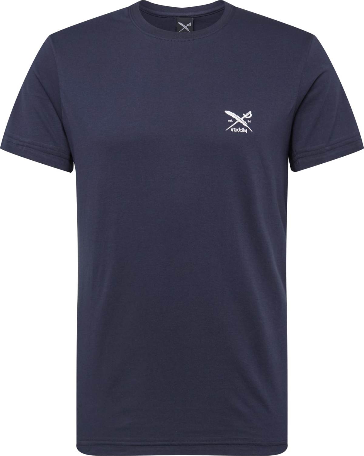 Tričko 'Chestflag' Iriedaily námořnická modř / bílá