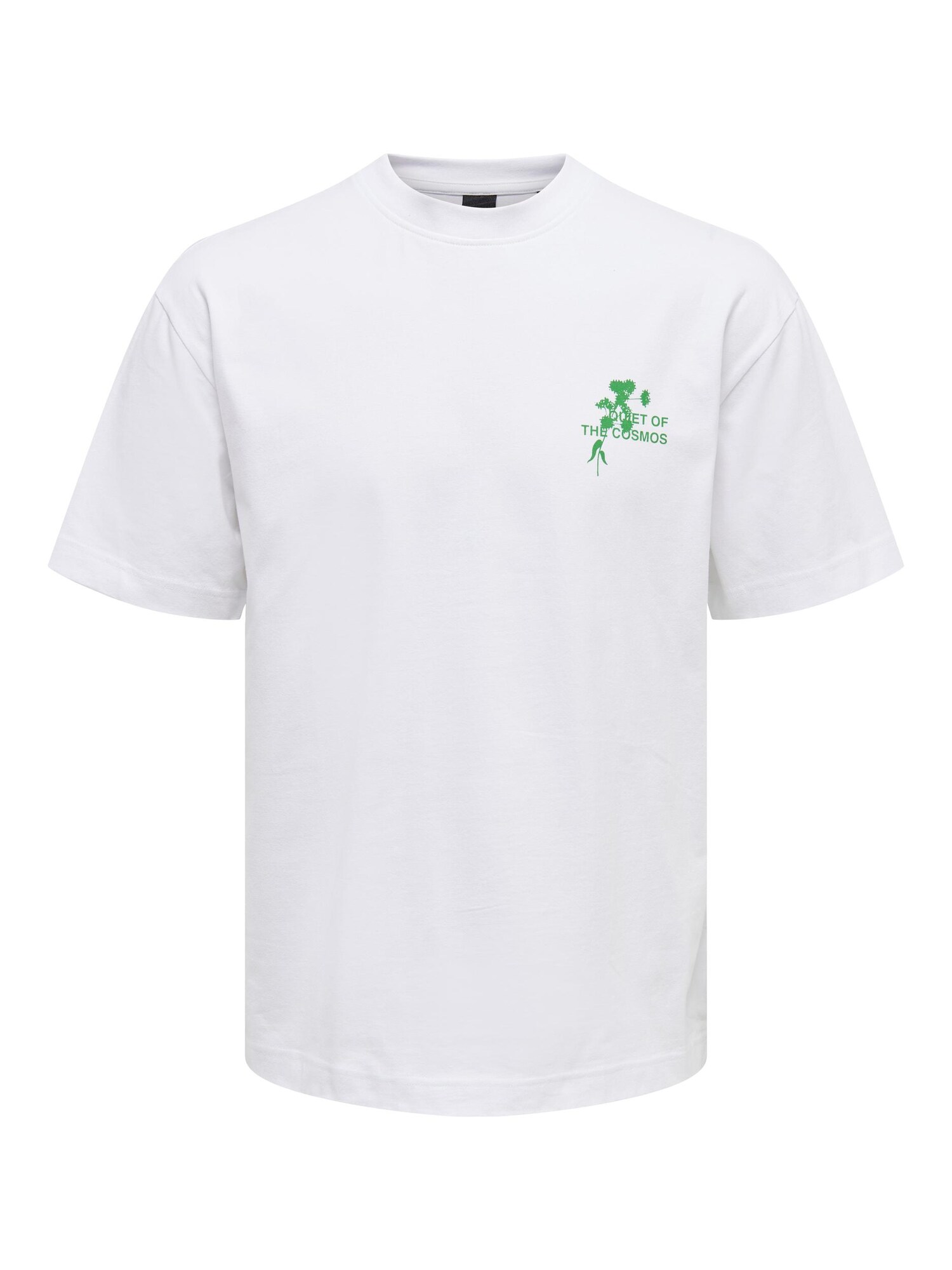 Tričko 'Fabian' Only & Sons tmavě šedá / zelená / bílá