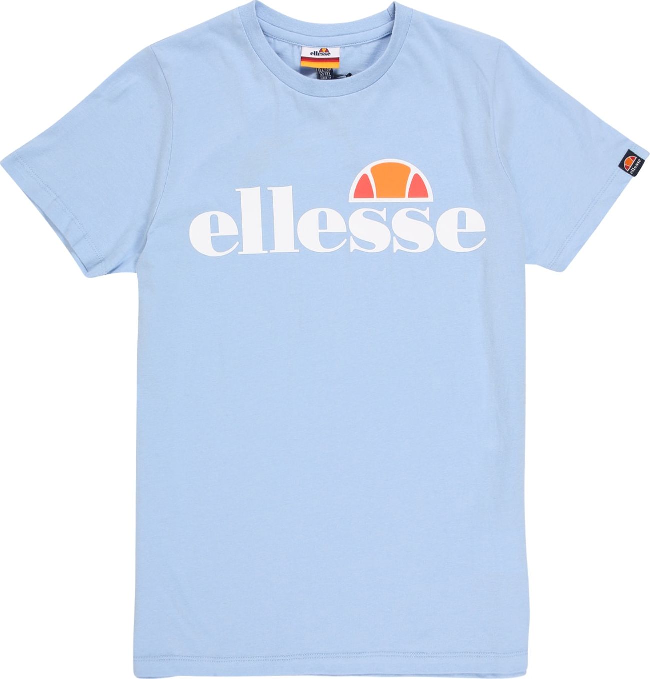 Tričko 'Malia' Ellesse světlemodrá / oranžová / humrová / bílá