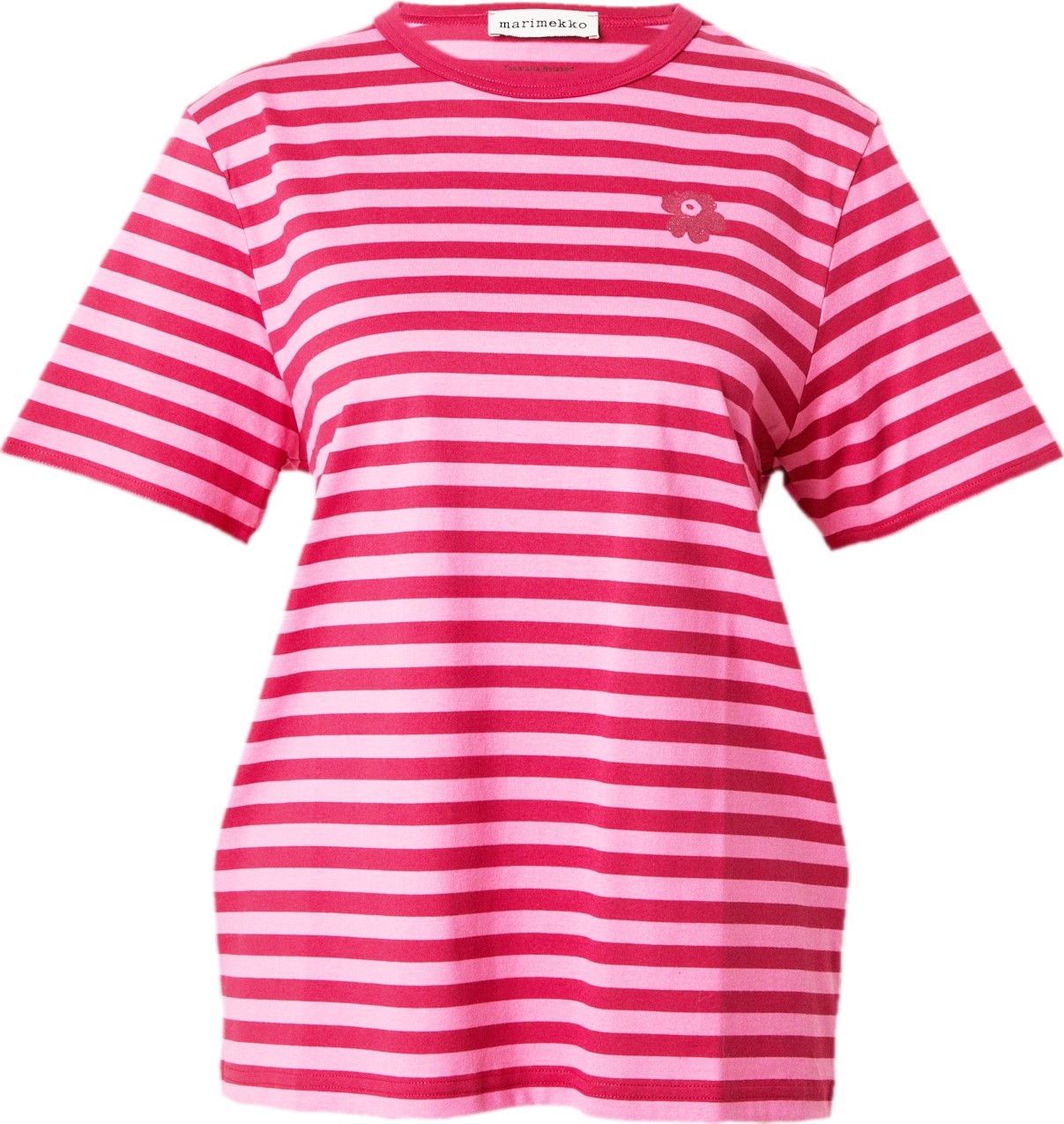 Tričko 'Tasaraita' Marimekko pink / světle růžová