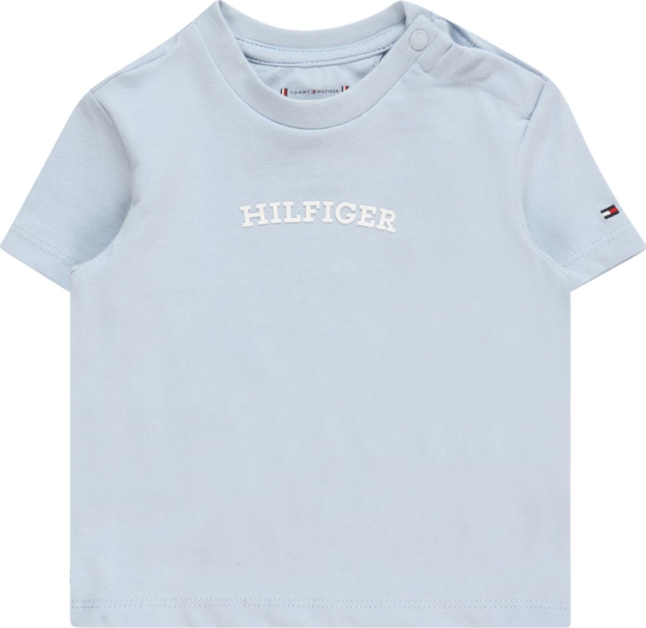 Tričko Tommy Hilfiger námořnická modř / světlemodrá / jasně červená / přírodní bílá