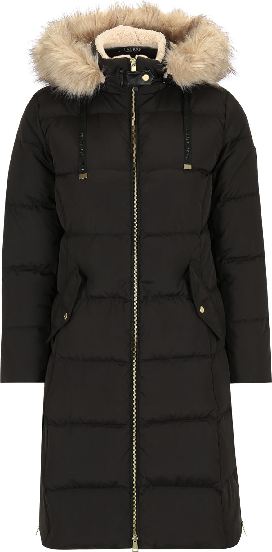 Zimní kabát Lauren Ralph Lauren Petite černá