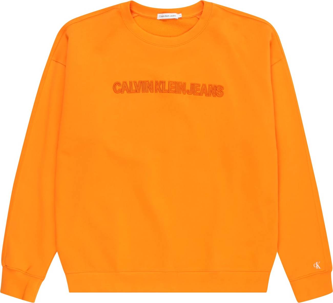 Mikina Calvin Klein oranžová / tmavě oranžová