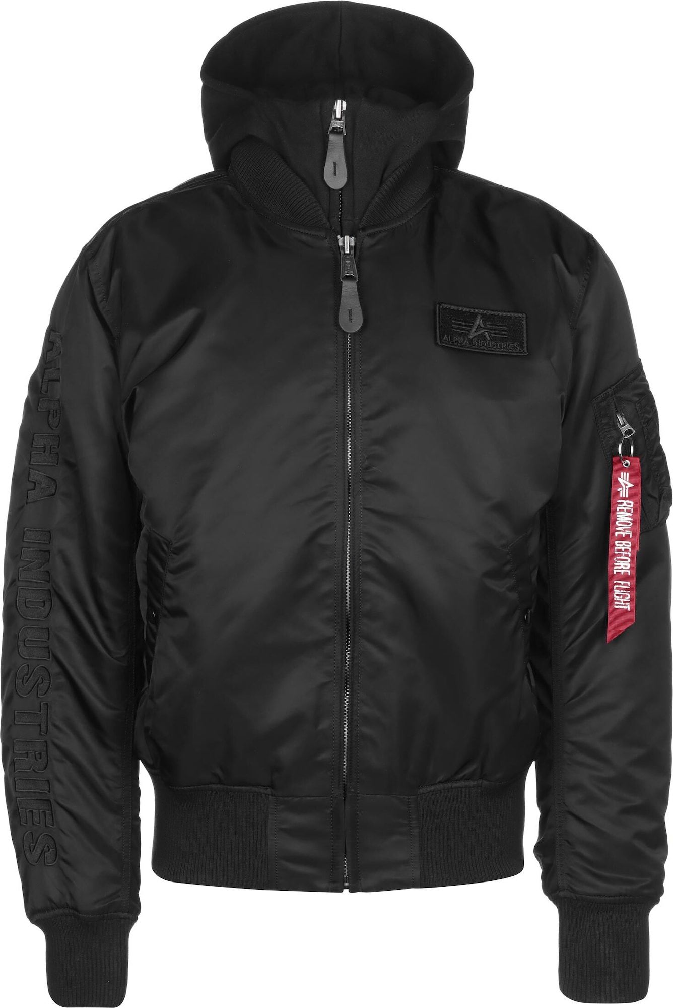 Přechodná bunda 'MA-1 D-Tec SE' alpha industries červená / černá / bílá