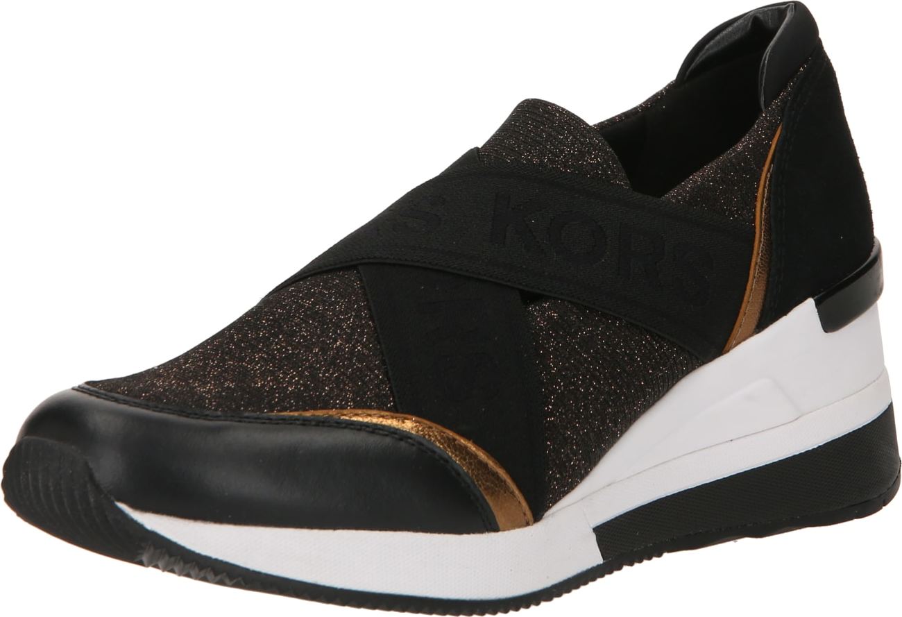 Slip on boty 'GEENA' MICHAEL Michael Kors zlatá / černá