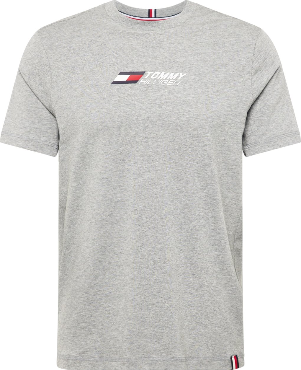 Funkční tričko Tommy Hilfiger námořnická modř / šedý melír / červená / bílá