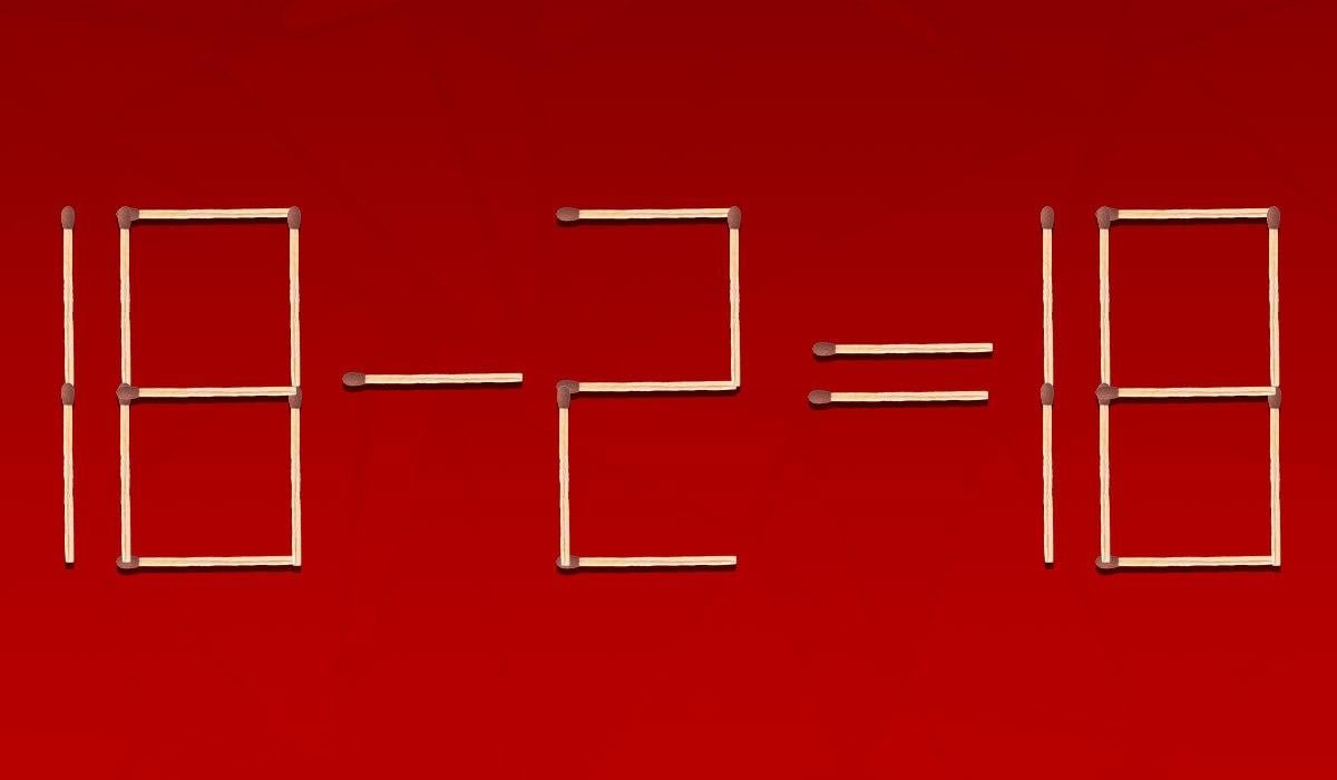 7-sekunders puslespil: kun én tændstik skal flyttes