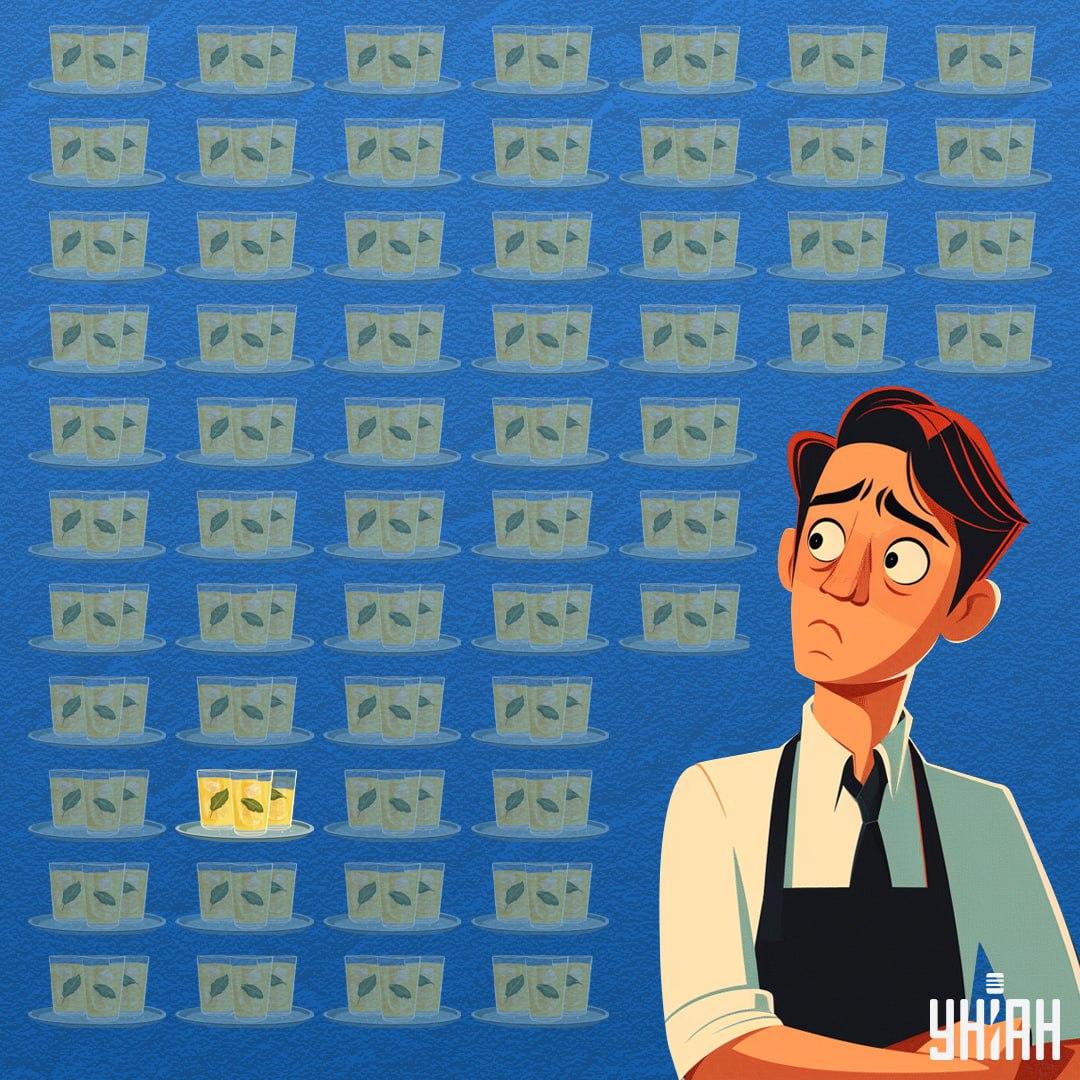 Glasset med mindre limonade i var nederst i billedet / collage af Moje Glasset med mindre limonade i var nederst i billedet / Moje-collage