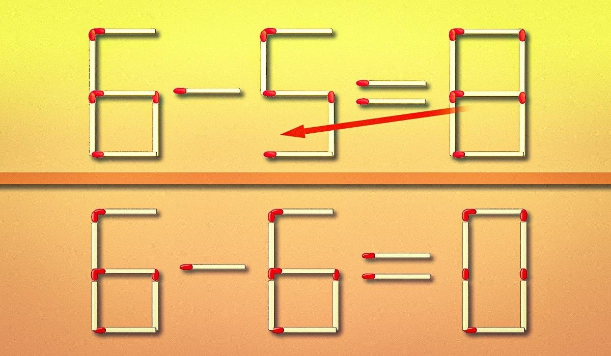 Du skal kun flytte en tændstik på 10 sekunder: en intelligenstest